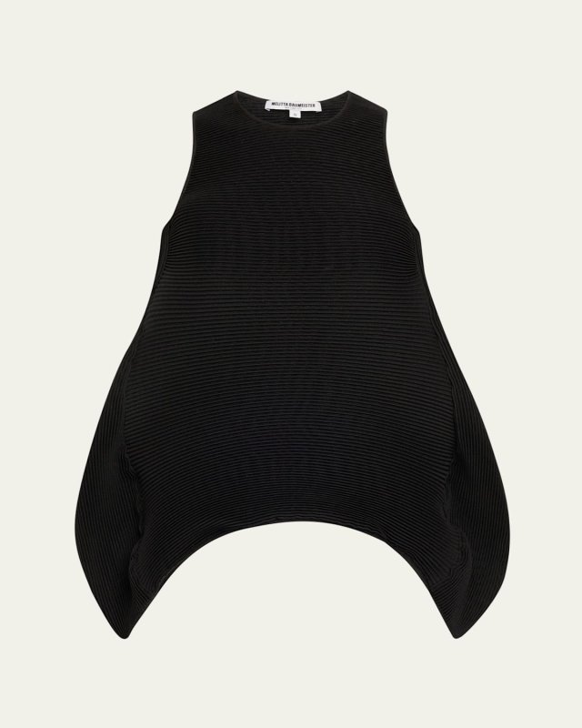 Wavy Ripple Sleeveless Top